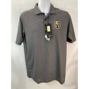 Army Knights West Point Polo Size Medium Grey Hockey All Over Print Antigua NWT